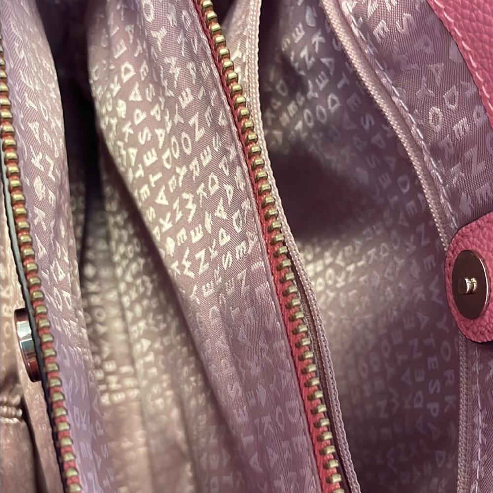 Kate Spade Coral Pink Evangeline Satchel with Structured Elegance - Picture 5 of 16
